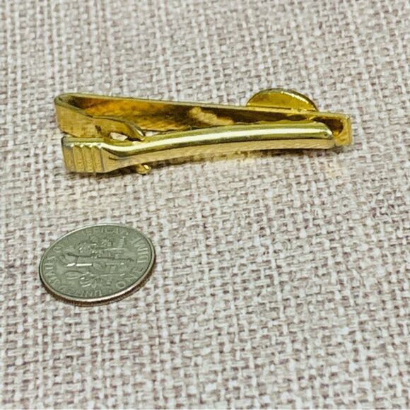 Gold Abalone Tie Clip - Picture 2 of 2